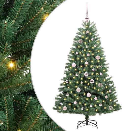 Artificial Hinged Christmas Tree Green 150 cm PVC and Metal Artificial Hinged Christmas Tree Green 150 cm PVC and Metal