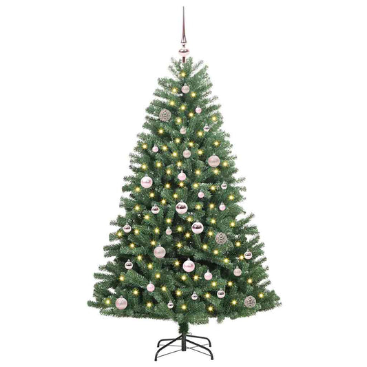 Artificial Hinged Christmas Tree Green 150 cm PVC and Metal Artificial Hinged Christmas Tree Green 150 cm PVC and Metal