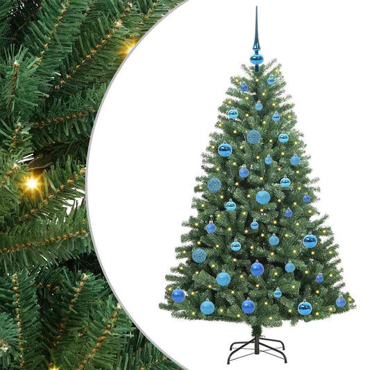 Artificial Hinged Christmas Tree Green 150 cm PVC and Metal Artificial Hinged Christmas Tree Green 150 cm PVC and Metal