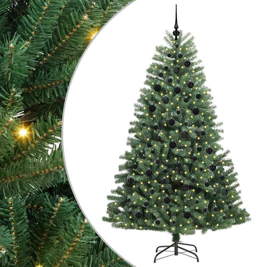 Artificial Hinged Christmas Tree Green 210 cm PVC and Metal Artificial Hinged Christmas Tree Green 210 cm PVC and Metal