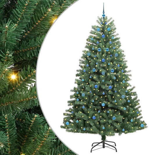 Artificial Hinged Christmas Tree Green 240 cm PVC and Metal Artificial Hinged Christmas Tree Green 240 cm PVC and Metal