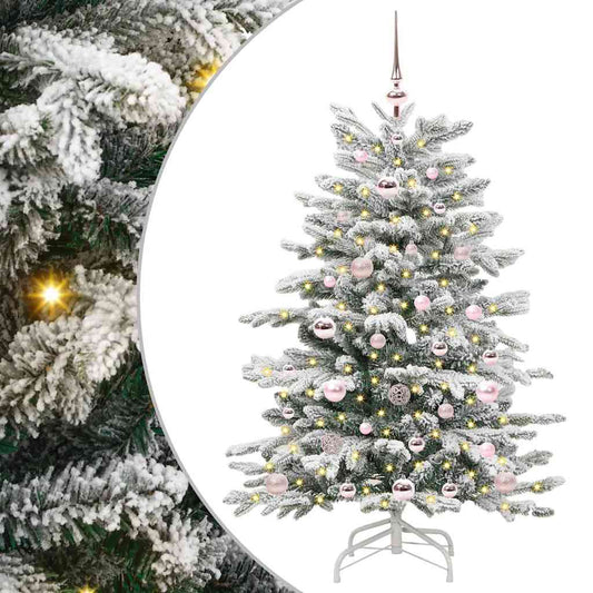 Artificial Hinged Christmas Tree White 120 cm PE and PVC Artificial Hinged Christmas Tree White 120 cm PE and PVC