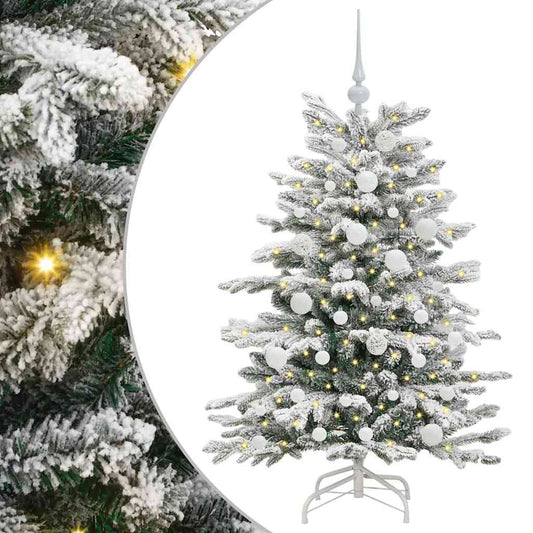 Artificial Hinged Christmas Tree White 120 cm PE and PVC Artificial Hinged Christmas Tree White 120 cm PE and PVC