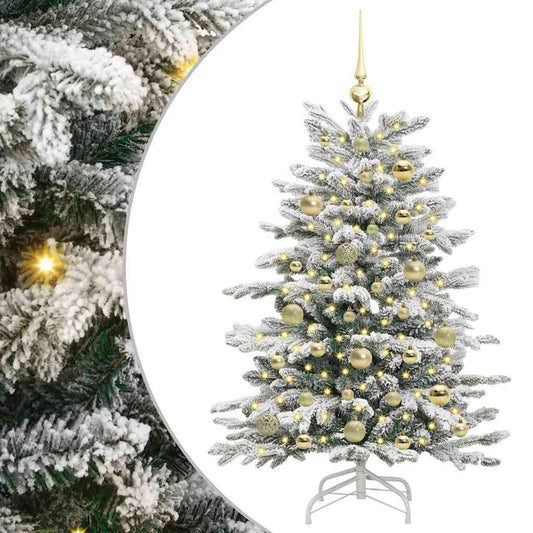 Artificial Hinged Christmas Tree White 120 cm PE and PVC Artificial Hinged Christmas Tree White 120 cm PE and PVC