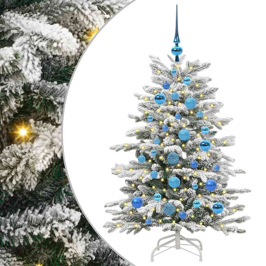 Artificial Hinged Christmas Tree White 120 cm PE and PVC Artificial Hinged Christmas Tree White 120 cm PE and PVC