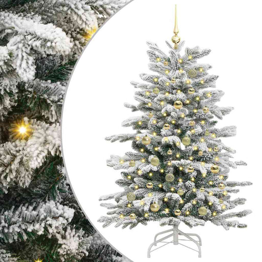 Artificial Hinged Christmas Tree White 150 cm PE and PVC Artificial Hinged Christmas Tree White 150 cm PE and PVC