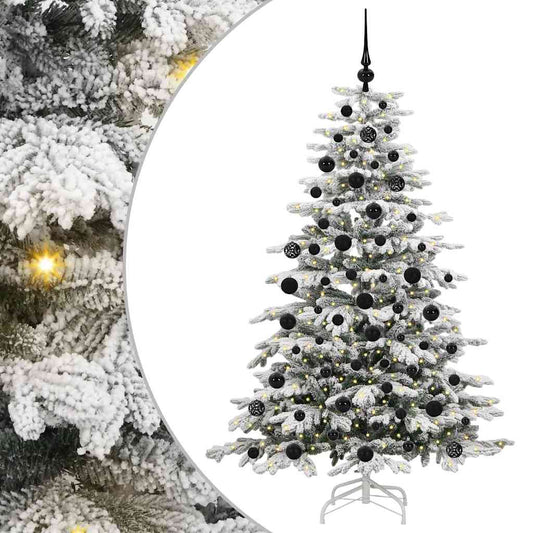 Artificial Hinged Christmas Tree White 180 cm PE and PVC Artificial Hinged Christmas Tree White 180 cm PE and PVC