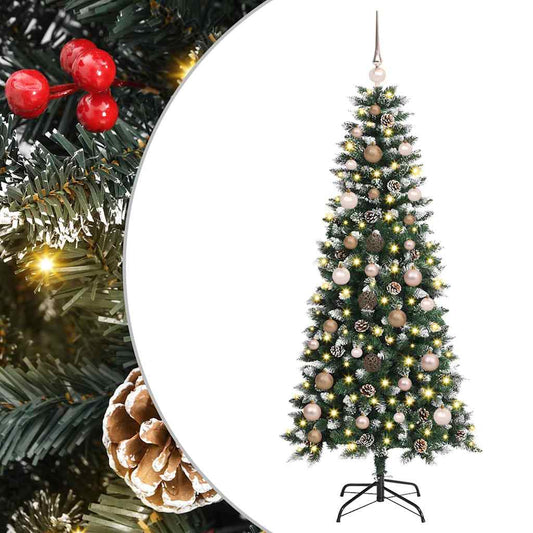 Artificial Christmas Tree with 150 LEDs with Stand Green 150 cm Artificial Christmas Tree with 150 LEDs with Stand Green 150 cm