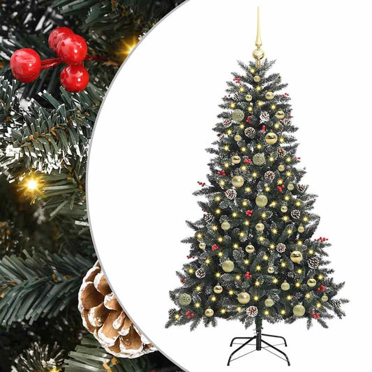 Artificial Christmas Tree with 150 LEDs with Stand Green 150 cm Artificial Christmas Tree with 150 LEDs with Stand Green 150 cm