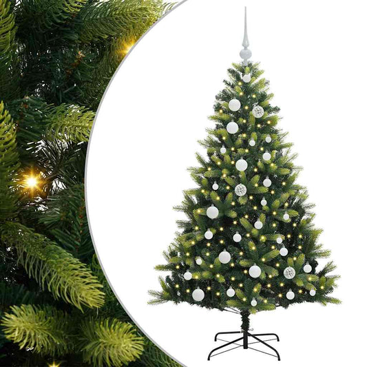 Artificial Hinged Christmas Tree 150 LEDs Green 120 cm Artificial Hinged Christmas Tree 150 LEDs Green 120 cm