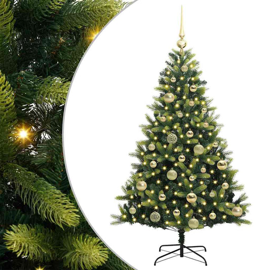 Artificial Hinged Christmas Tree 150 LEDs Green 120 cm Artificial Hinged Christmas Tree 150 LEDs Green 120 cm