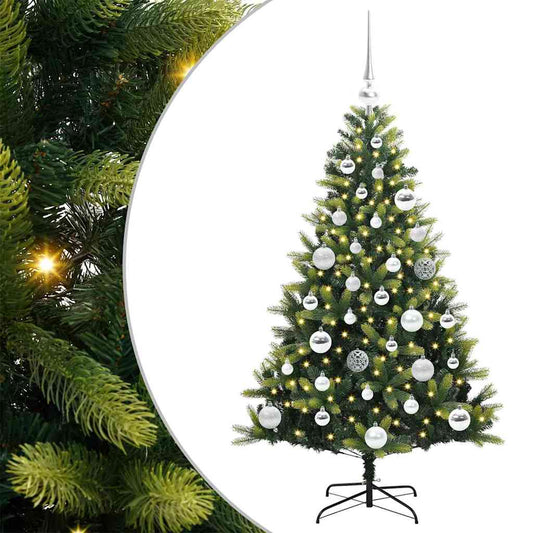 Artificial Hinged Christmas Tree 150 LEDs Green 120 cm Artificial Hinged Christmas Tree 150 LEDs Green 120 cm