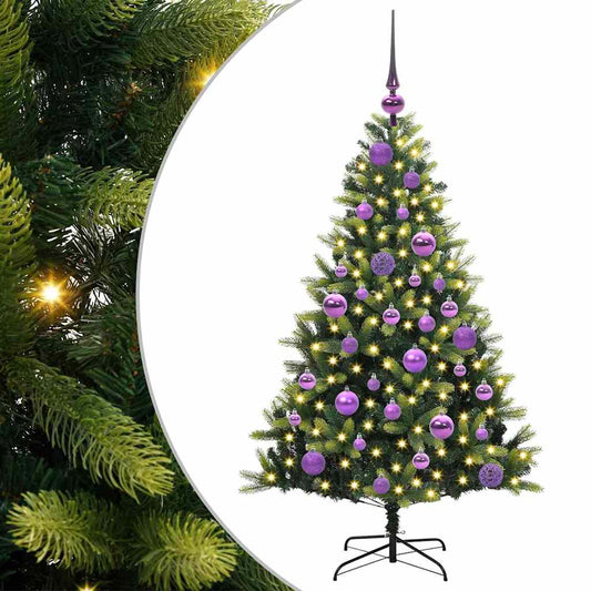 Artificial Hinged Christmas Tree 150 LEDs Green 120 cm Artificial Hinged Christmas Tree 150 LEDs Green 120 cm