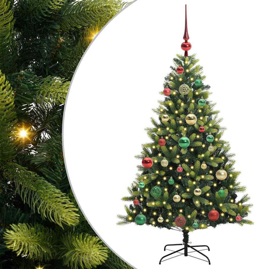 Artificial Hinged Christmas Tree 150 LEDs Green 120 cm Artificial Hinged Christmas Tree 150 LEDs Green 120 cm