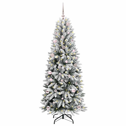 Artificial Christmas Tree with 150 LEDs with Stand White 150 cm Artificial Christmas Tree with 150 LEDs with Stand White 150 cm