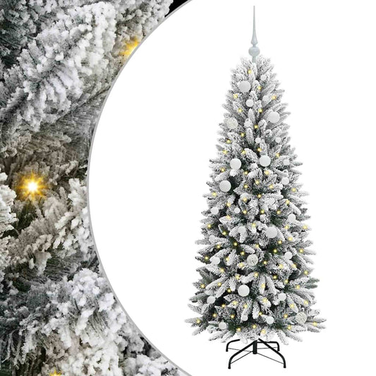 Artificial Christmas Tree with 150 LEDs with Stand White 150 cm Artificial Christmas Tree with 150 LEDs with Stand White 150 cm