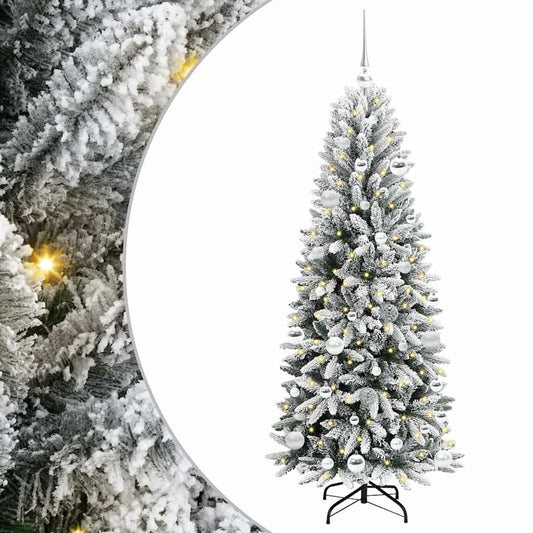 Artificial Christmas Tree with 150 LEDs with Stand White 150 cm Artificial Christmas Tree with 150 LEDs with Stand White 150 cm