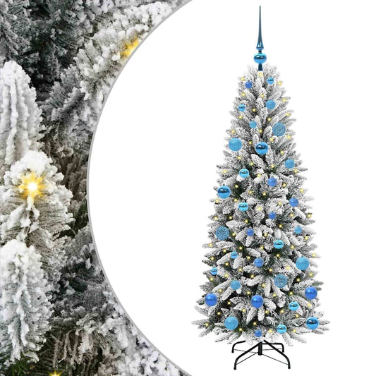 Artificial Christmas Tree with 150 LEDs with Stand White 150 cm Artificial Christmas Tree with 150 LEDs with Stand White 150 cm