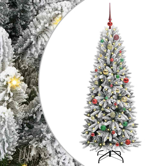 Artificial Christmas Tree with 150 LEDs with Stand White 150 cm Artificial Christmas Tree with 150 LEDs with Stand White 150 cm