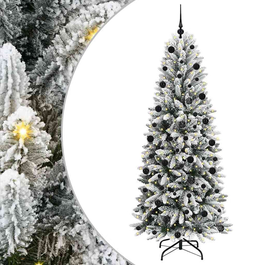 Artificial Christmas Tree with 300 LEDs with Stand White 210 cm Artificial Christmas Tree with 300 LEDs with Stand White 210 cm