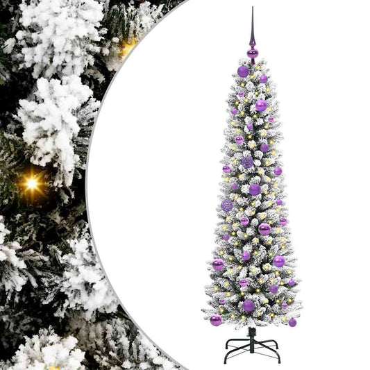 Artificial Christmas Tree with 150 LEDs with Stand White 150 cm Artificial Christmas Tree with 150 LEDs with Stand White 150 cm
