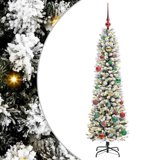 Artificial Christmas Tree with 150 LEDs with Stand White 150 cm Artificial Christmas Tree with 150 LEDs with Stand White 150 cm