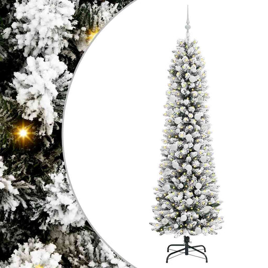 Artificial Christmas Tree with 300 LEDs with Stand White 210 cm Artificial Christmas Tree with 300 LEDs with Stand White 210 cm