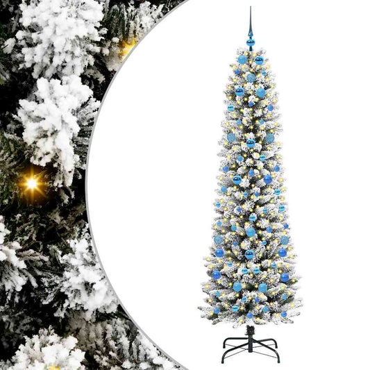 Artificial Christmas Tree with 300 LEDs with Stand White 210 cm Artificial Christmas Tree with 300 LEDs with Stand White 210 cm