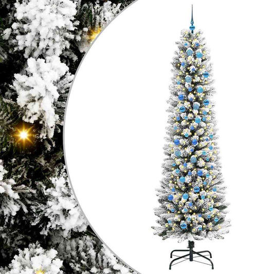 Artificial Christmas Tree with 300 LEDs with Stand White 240 cm Artificial Christmas Tree with 300 LEDs with Stand White 240 cm