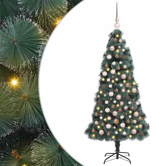 Artificial Pre-lit Christmas Tree with Ball Set Green 120 cm Artificial Pre-lit Christmas Tree with Ball Set Green 120 cm