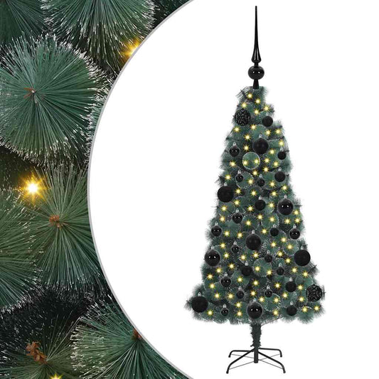 Artificial Pre-lit Christmas Tree with Ball Set Green 120 cm Artificial Pre-lit Christmas Tree with Ball Set Green 120 cm
