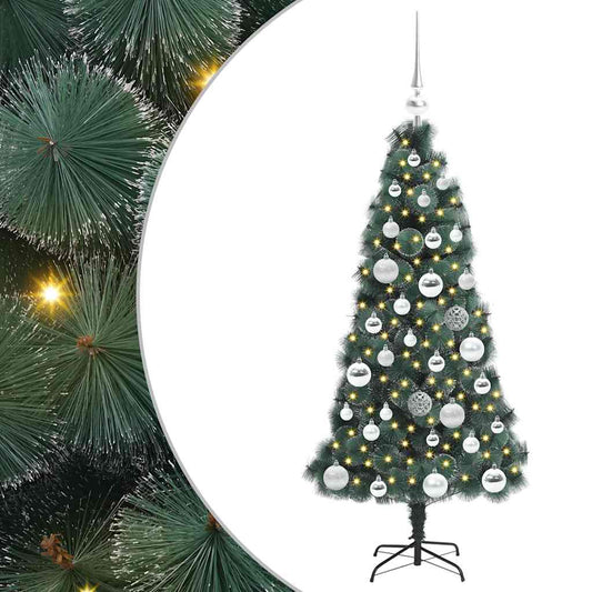 Artificial Pre-lit Christmas Tree with Ball Set Green 120 cm Artificial Pre-lit Christmas Tree with Ball Set Green 120 cm