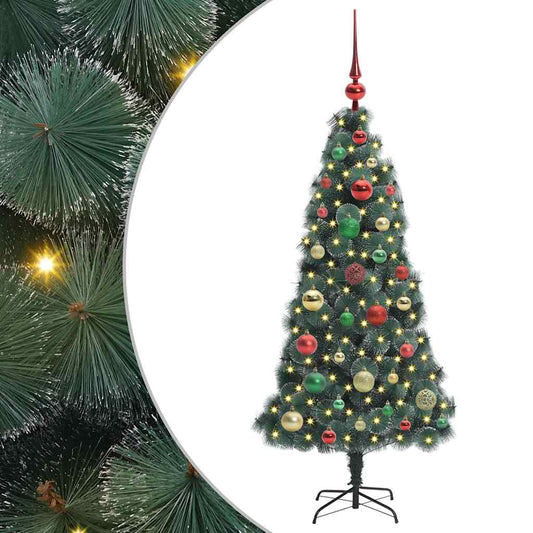 Artificial Pre-lit Christmas Tree with Ball Set Green 120 cm Artificial Pre-lit Christmas Tree with Ball Set Green 120 cm