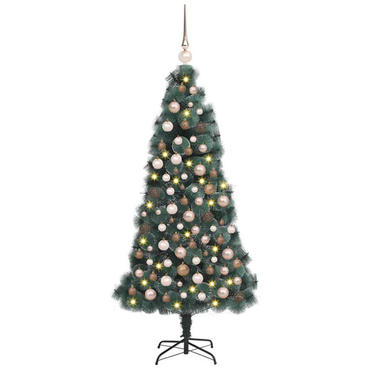 Artificial Pre-lit Christmas Tree with Ball Set Green 150 cm Artificial Pre-lit Christmas Tree with Ball Set Green 150 cm