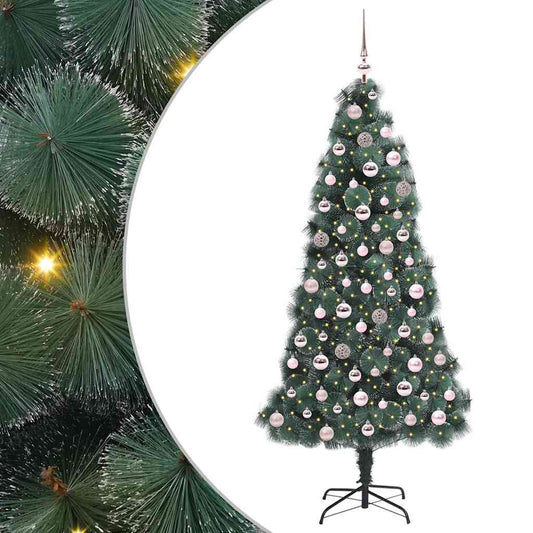 Artificial Pre-lit Christmas Tree with Ball Set Green 180 cm Artificial Pre-lit Christmas Tree with Ball Set Green 180 cm
