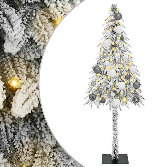 Christmas Tree with 150 LEDs White 120 cm PE and Steel Christmas Tree with 150 LEDs White 120 cm PE and Steel