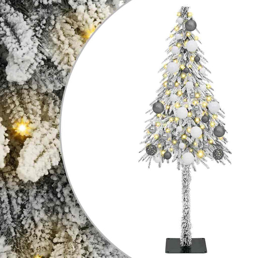 Christmas Tree with 150 LEDs White 150 cm PE and Steel Christmas Tree with 150 LEDs White 150 cm PE and Steel