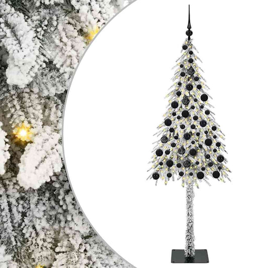 Christmas Tree with 300 LEDs White 180 cm PE and Steel Christmas Tree with 300 LEDs White 180 cm PE and Steel