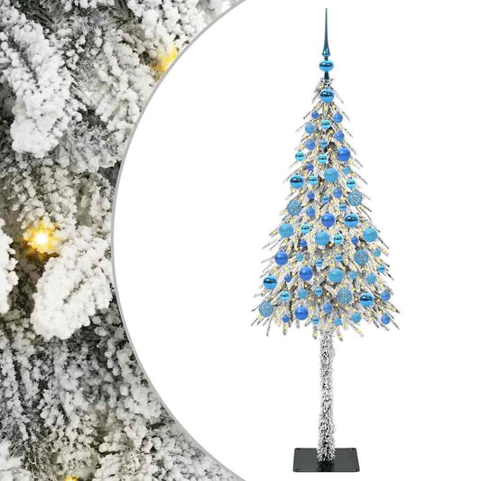 Christmas Tree with 300 LEDs White 180 cm PE and Steel Christmas Tree with 300 LEDs White 180 cm PE and Steel
