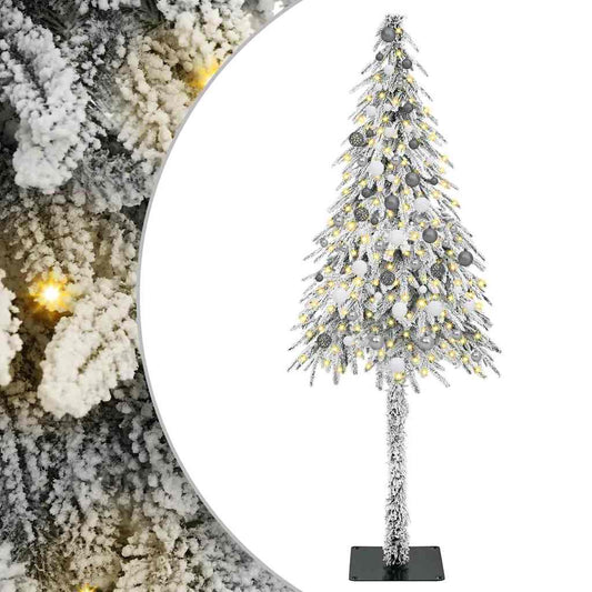 Christmas Tree with 300 LEDs White 210 cm PE and Steel Christmas Tree with 300 LEDs White 210 cm PE and Steel