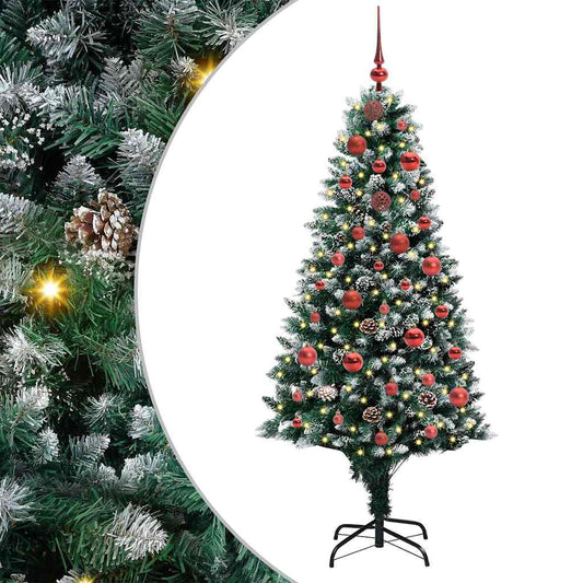 Artificial Christmas Tree with 150 LEDs with Stand Green 150 cm Artificial Christmas Tree with 150 LEDs with Stand Green 150 cm