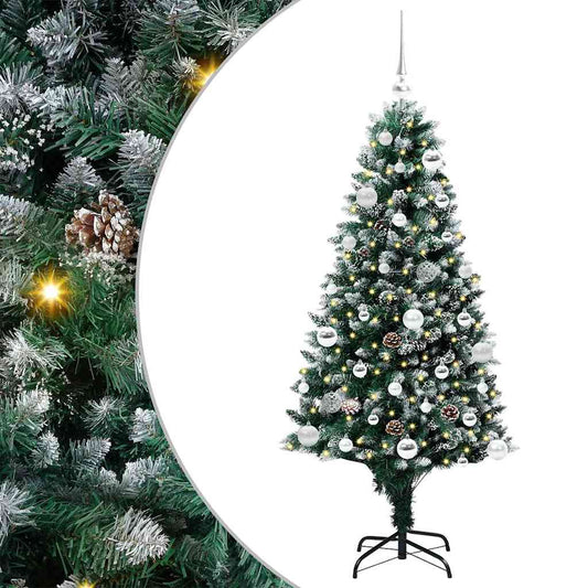 Artificial Christmas Tree with 150 LEDs with Stand Green 150 cm Artificial Christmas Tree with 150 LEDs with Stand Green 150 cm