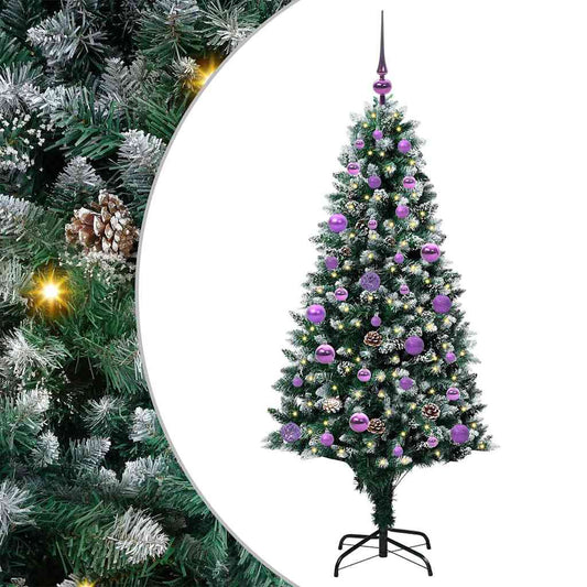 Artificial Christmas Tree with 150 LEDs with Stand Green 150 cm Artificial Christmas Tree with 150 LEDs with Stand Green 150 cm