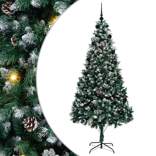 Artificial Christmas Tree with 300 LEDs with Stand Green 210 cm Artificial Christmas Tree with 300 LEDs with Stand Green 210 cm