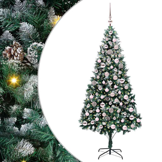 Artificial Christmas Tree with 300 LEDs with Stand Green 210 cm Artificial Christmas Tree with 300 LEDs with Stand Green 210 cm