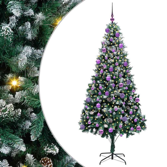 Artificial Christmas Tree with 300 LEDs with Stand Green 210 cm Artificial Christmas Tree with 300 LEDs with Stand Green 210 cm