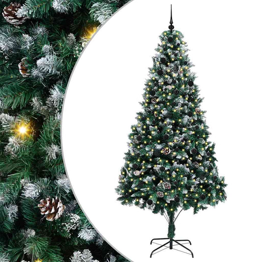 Artificial Christmas Tree with 300 LEDs with Stand Green 240 cm Artificial Christmas Tree with 300 LEDs with Stand Green 240 cm