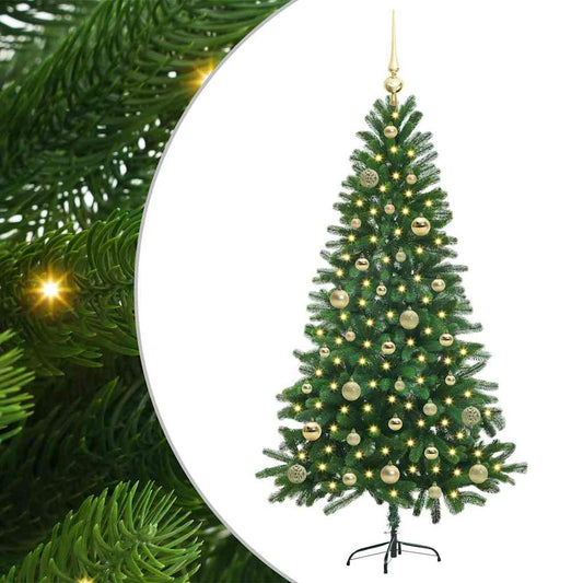 Christmas Tree with 150 LEDs with Stand Green 150 cm PE Christmas Tree with 150 LEDs with Stand Green 150 cm PE