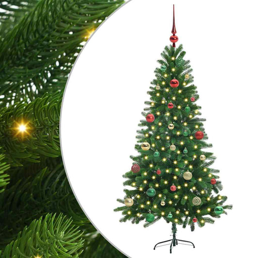 Christmas Tree with 150 LEDs with Stand Green 150 cm PE Christmas Tree with 150 LEDs with Stand Green 150 cm PE
