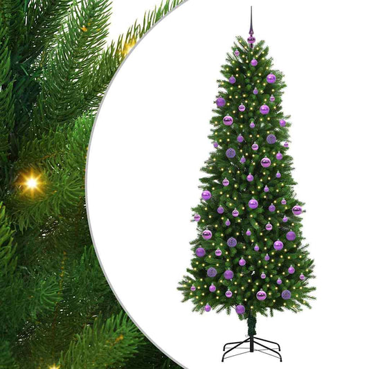 Christmas Tree with 300 LEDs with Stand Green 240 cm PE Christmas Tree with 300 LEDs with Stand Green 240 cm PE